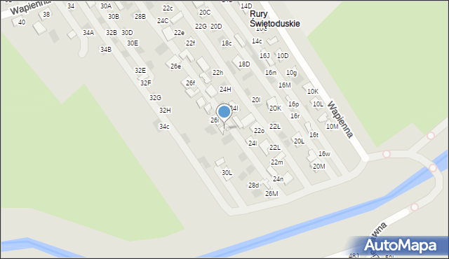 Lublin, Wapienna, 26j, mapa Lublina