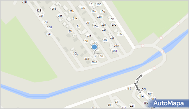 Lublin, Wapienna, 26L, mapa Lublina