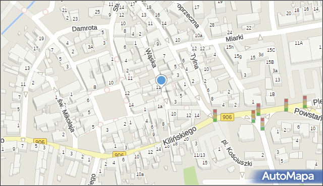 Lubliniec, Wąska, 13, mapa Lubliniec