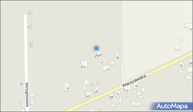 Lubsko, Warszawska, 47a, mapa Lubsko