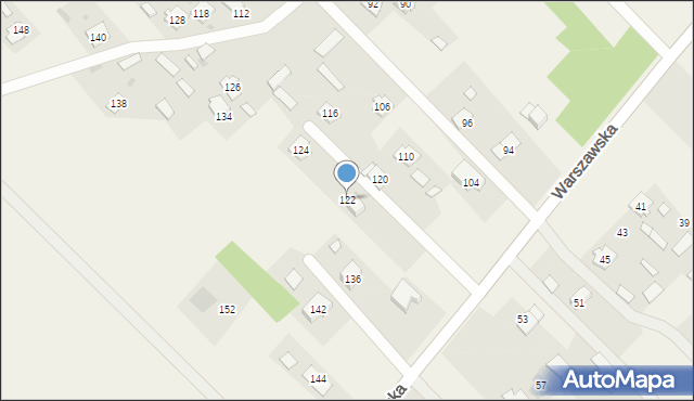 Lucynów, Warszawska, 122, mapa Lucynów