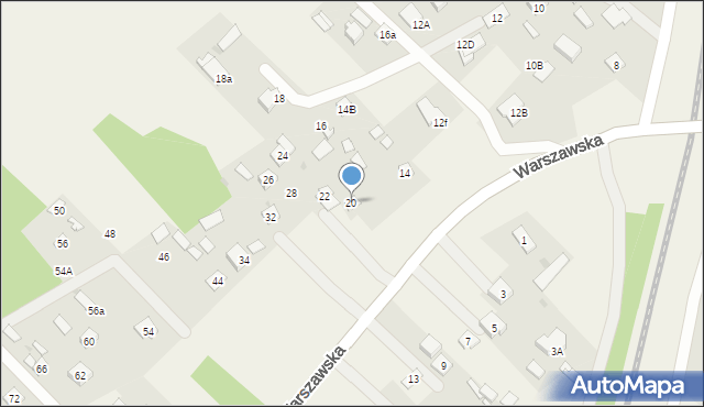 Lucynów, Warszawska, 20, mapa Lucynów