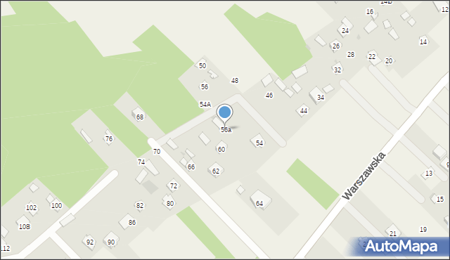 Lucynów, Warszawska, 56a, mapa Lucynów