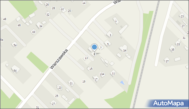 Lucynów, Warszawska, 9, mapa Lucynów