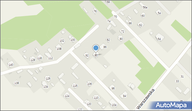 Lucynów, Warszawska, 90, mapa Lucynów