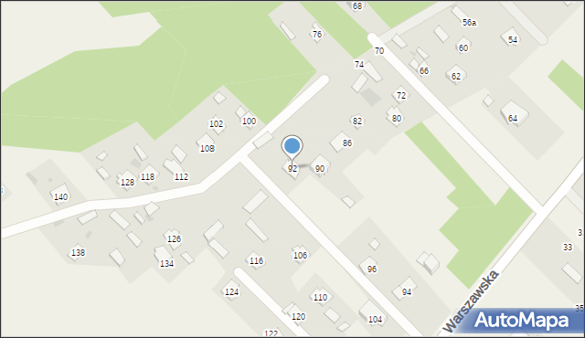 Lucynów, Warszawska, 92, mapa Lucynów
