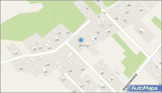 Lucynów, Warszawska, 98, mapa Lucynów