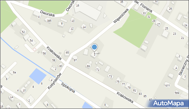 Łuczyce, Wąwozowa, 2, mapa Łuczyce