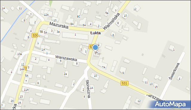 Łukta, Warmińska, 2b, mapa Łukta