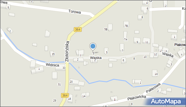 Lwówek Śląski, Wąska, 3, mapa Lwówek Śląski