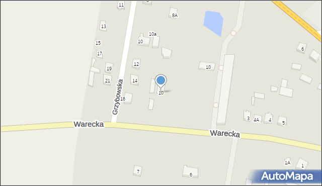Magnuszew, Warecka, 10, mapa Magnuszew
