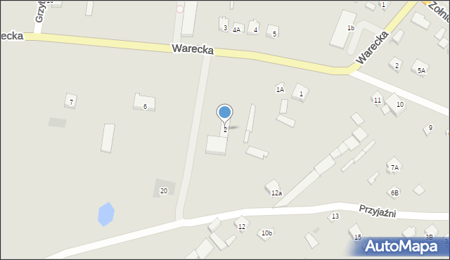 Magnuszew, Warecka, 2, mapa Magnuszew