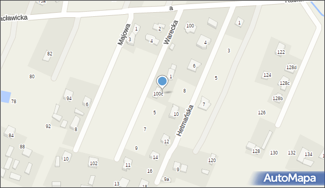 Majdan, Warecka, 3, mapa Majdan