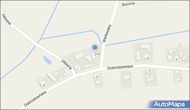 Makowczyce, Warłowska, 1, mapa Makowczyce