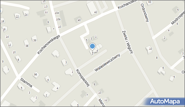 Malbork, Walasiewiczówny Stanisławy, 2, mapa Malborka