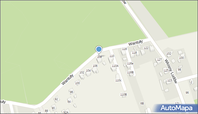 Marklowice, Wantuły Jana, 108, mapa Marklowice