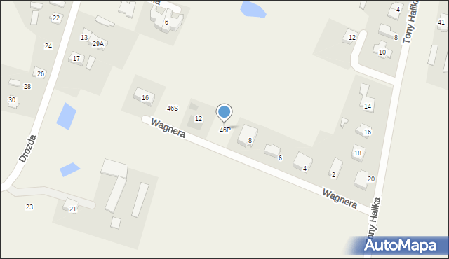 Maszewo, Wagnera Huberta, 10, mapa Maszewo