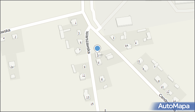 Miastkowo, Warszawska, 2, mapa Miastkowo