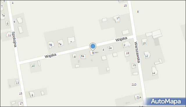 Miastkowo, Wąska, 6, mapa Miastkowo