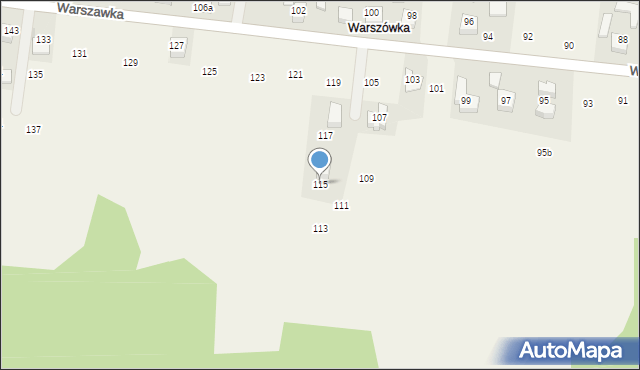 Michałowice, Warszawka, 115, mapa Michałowice