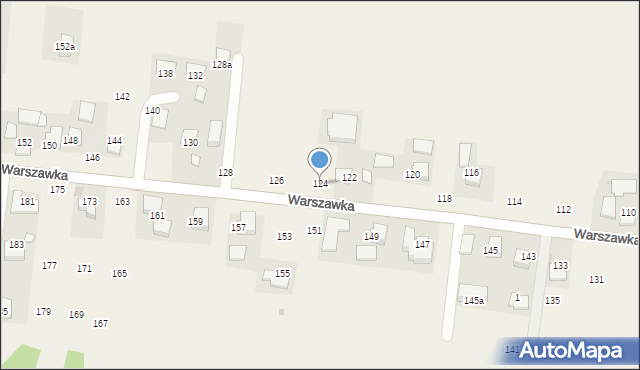 Michałowice, Warszawka, 124, mapa Michałowice