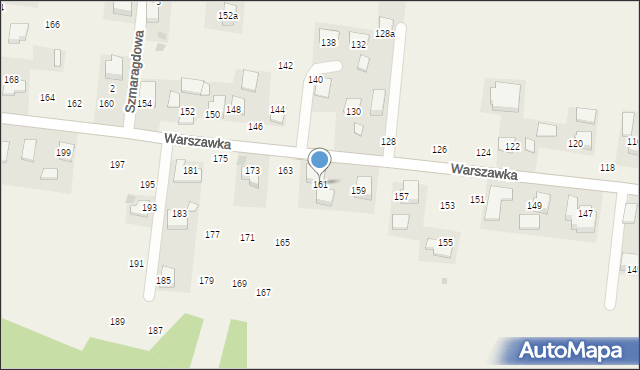 Michałowice, Warszawka, 161, mapa Michałowice