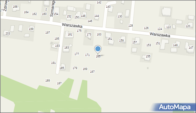 Michałowice, Warszawka, 165, mapa Michałowice