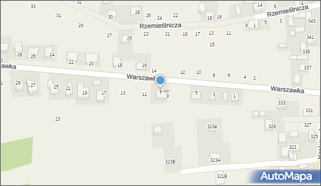Michałowice, Warszawka, 7, mapa Michałowice