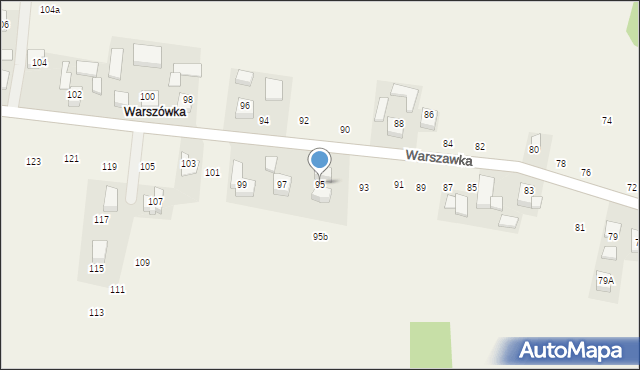 Michałowice, Warszawka, 95, mapa Michałowice