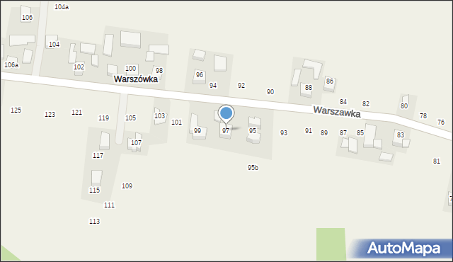 Michałowice, Warszawka, 97, mapa Michałowice