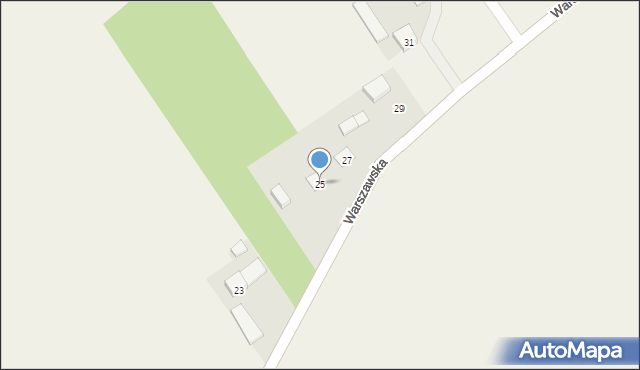 Michrów, Warszawska, 25, mapa Michrów