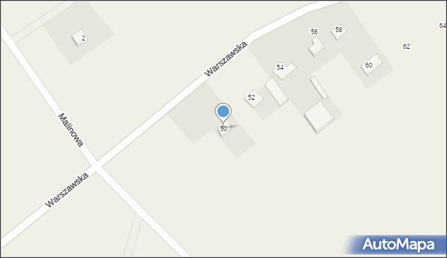 Michrów, Warszawska, 50, mapa Michrów