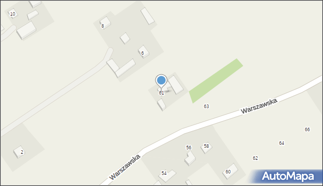 Michrów, Warszawska, 61, mapa Michrów