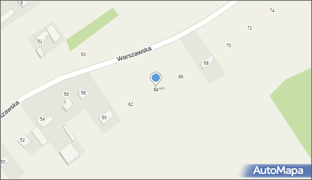 Michrów, Warszawska, 64, mapa Michrów