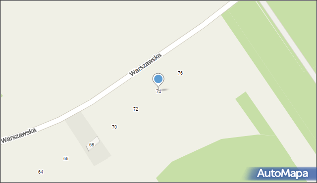 Michrów, Warszawska, 74, mapa Michrów