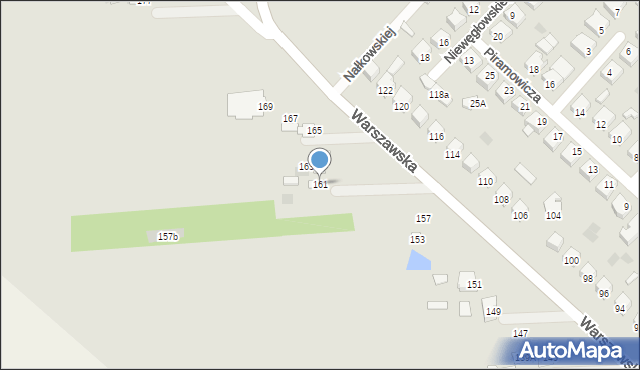 Międzyrzec Podlaski, Warszawska, 161, mapa Międzyrzec Podlaski