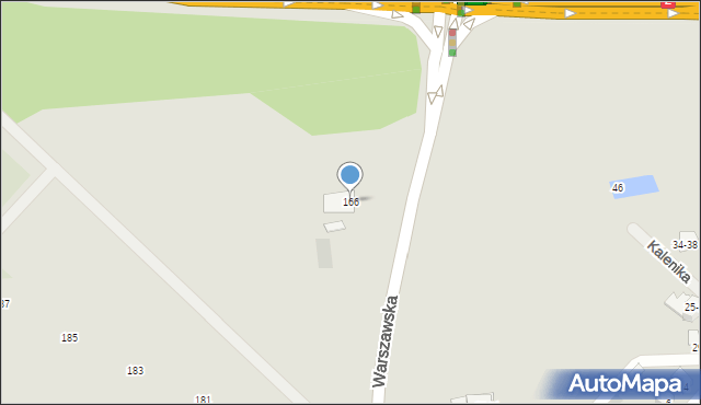 Międzyrzec Podlaski, Warszawska, 166, mapa Międzyrzec Podlaski