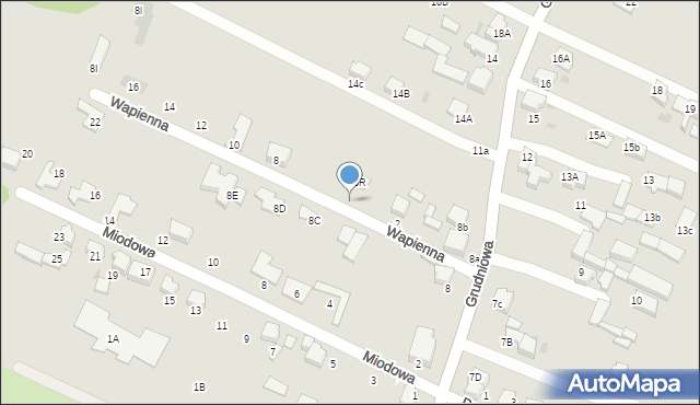 Mikołów, Wapienna, 4, mapa Mikołów