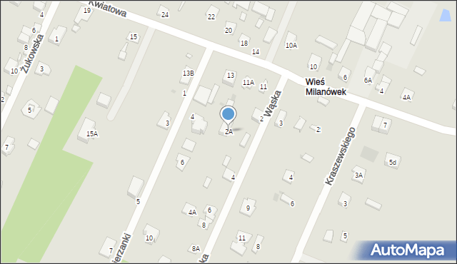 Milanówek, Wąska, 2A, mapa Milanówek