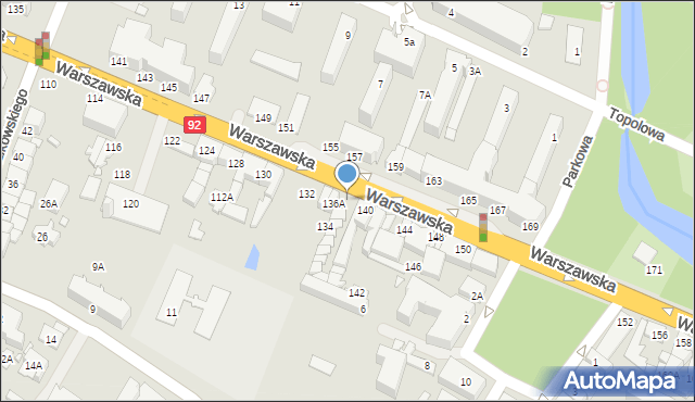 Mińsk Mazowiecki, Warszawska, 138p, mapa Mińsk Mazowiecki