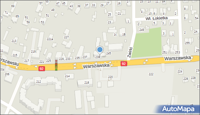 Mińsk Mazowiecki, Warszawska, 241, mapa Mińsk Mazowiecki