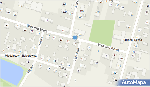 Młodzieszyn, Walk nad Bzurą, 9, mapa Młodzieszyn