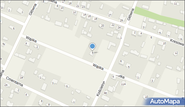 Motkowice, Wąska, 7, mapa Motkowice