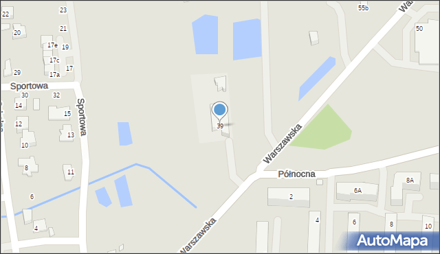 Mszczonów, Warszawska, 39, mapa Mszczonów