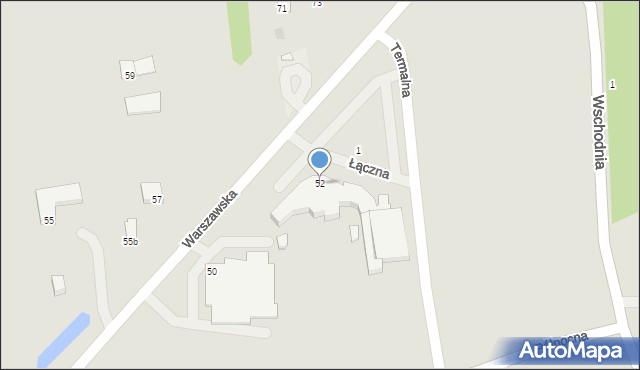 Mszczonów, Warszawska, 52, mapa Mszczonów