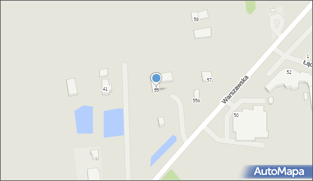 Mszczonów, Warszawska, 55, mapa Mszczonów