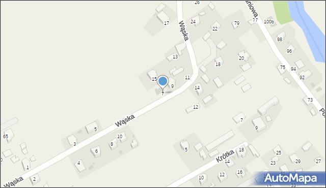 Munina, Wąska, 7, mapa Munina