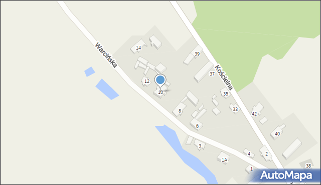 Murzynowo, Warcińska, 10, mapa Murzynowo