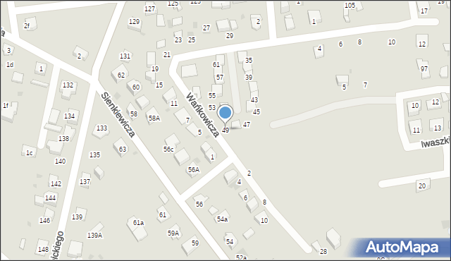 Mysłowice, Wańkowicza Melchiora, 49, mapa Mysłowice
