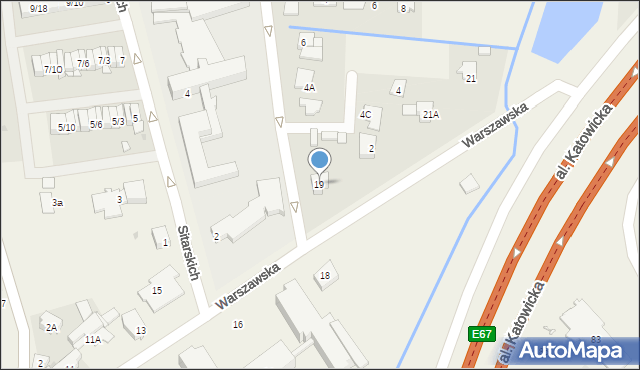 Nadarzyn, Warszawska, 19, mapa Nadarzyn